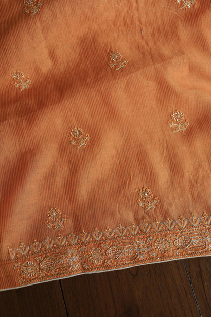 Orange Shade Rasm Maheshwari Highlights Fabric