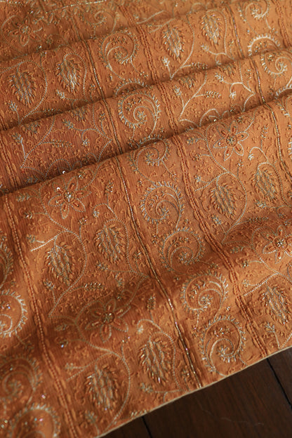 Orange Shade Rasm Maheshwari Highlights Fabric