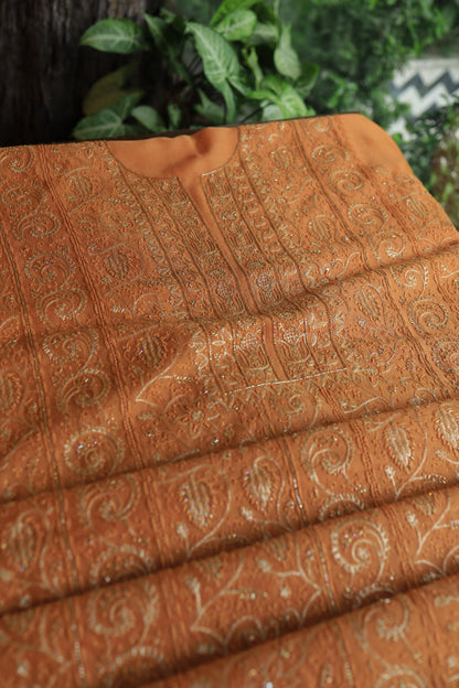 Orange Shade Rasm Maheshwari Highlights Fabric