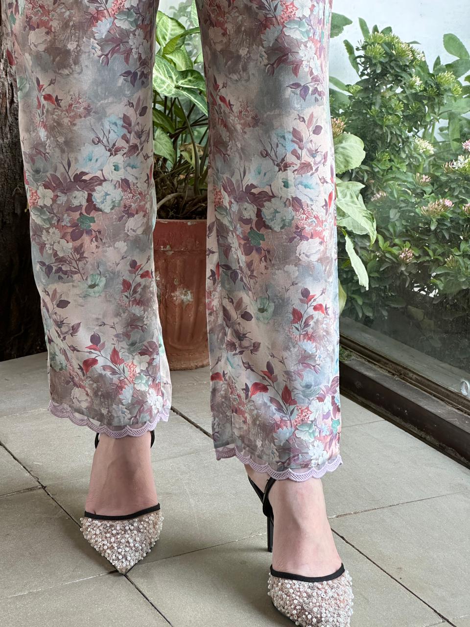 Pastel Bloom Modal Printed Co-Ord Set