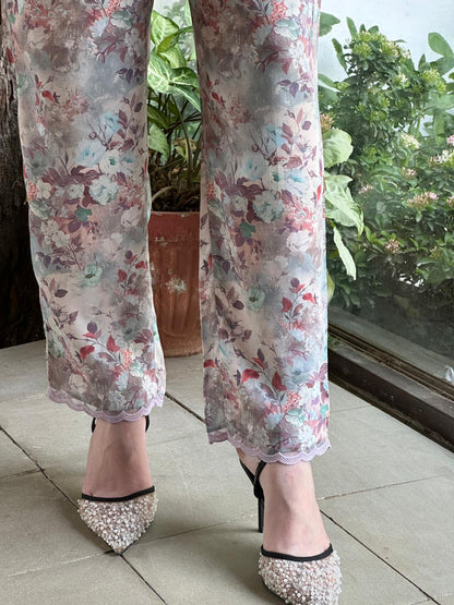 Pastel Bloom Modal Printed Co-Ord Set