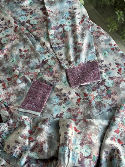 Pastel Bloom Modal Printed Co-Ord Set