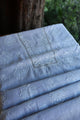 Pastel Blue Shade Mal Cotton Fine Chikankari With Kamdani Work Unstitched Fabric