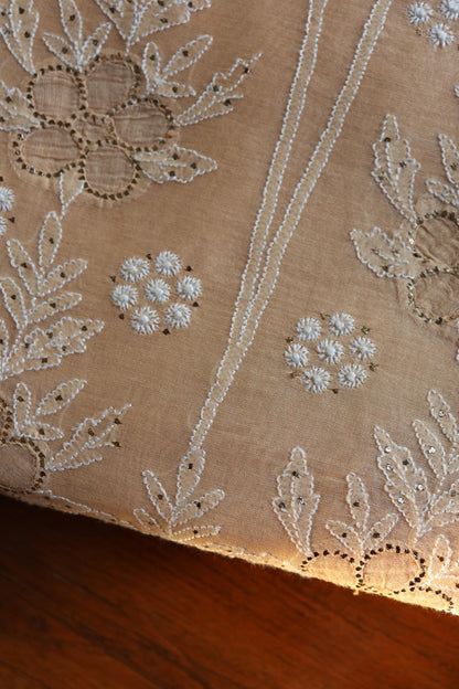 Peach Daraz Chikankari Kurta Fabrics