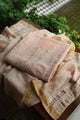 Peach Shade Linen Silk Chikankari With Ari Work Unstitched Kurta Dupatta Set