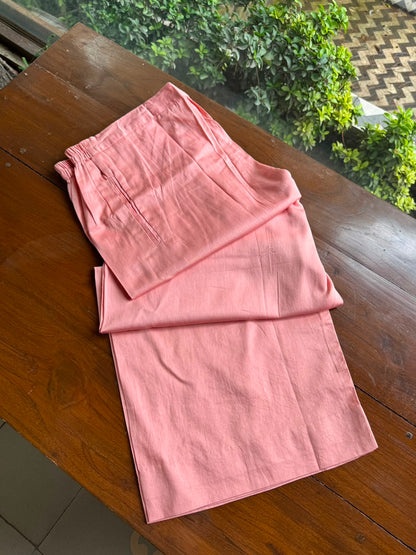Peach Shade Tissue Silk Chikankari Straight Cut Kurta Dupatta Set
