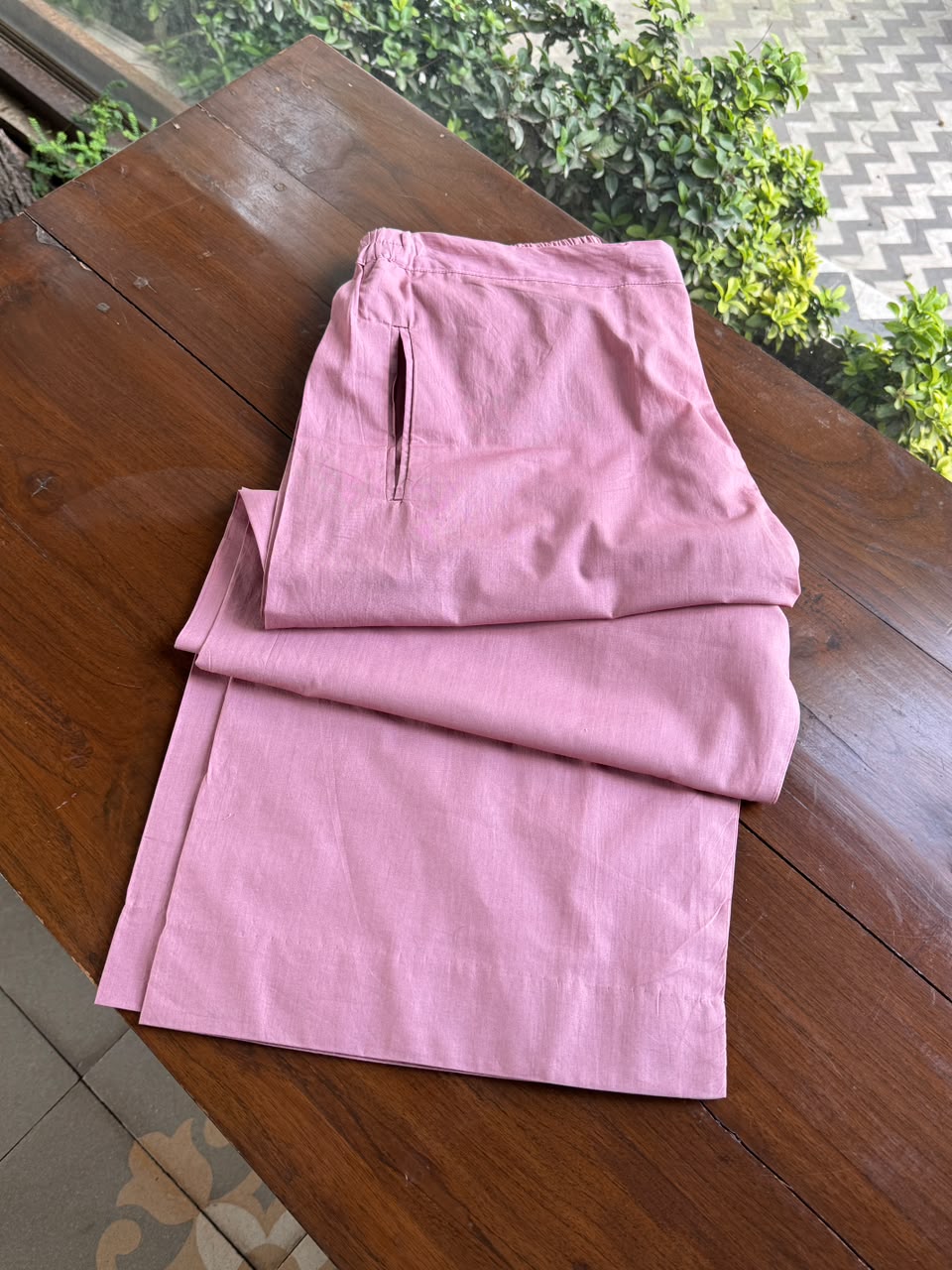 Peach Shade Tissue Silk Chikankari Straight Cut Kurta Dupatta Set