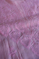 Pink Mal Cotton Chikankari Unstitched Kurta & Dupatta Set