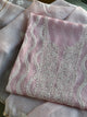 Pink Rasm Kota Tussar Chikankari Unstitched Chikankari Fabric