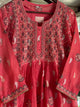 Pink Zari Chanderi Chikankari Ready to Wear Tunics