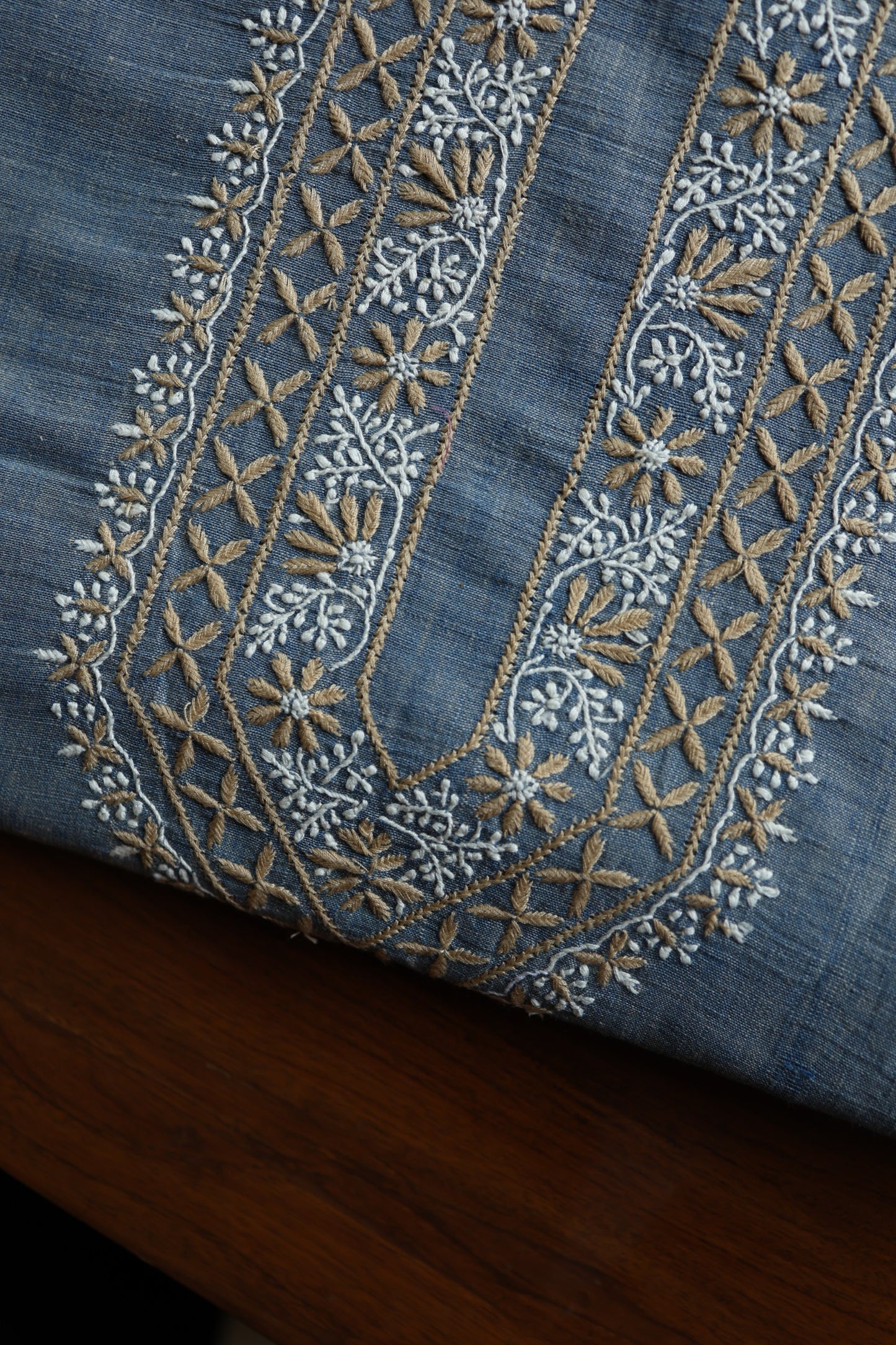 Powder Blue Shade Malkha Handspun Khadi Kurtas Unisex Fabric