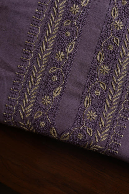 Purple Malkha Handspun Khadi Kurtas Unisex Fabric