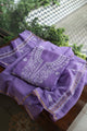 Purple Shade Mal Cotton Fine Chikankari Unstitched Fabric