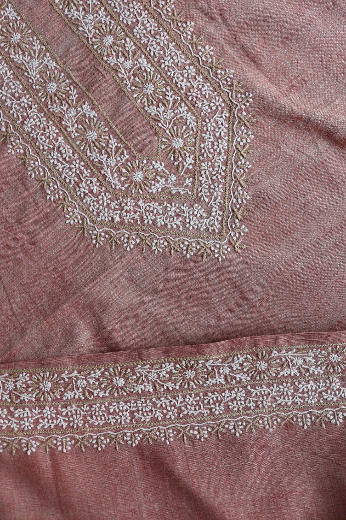 Rose Pink Shade Malkha Handspun Khadi Kurtas Unisex Fabric