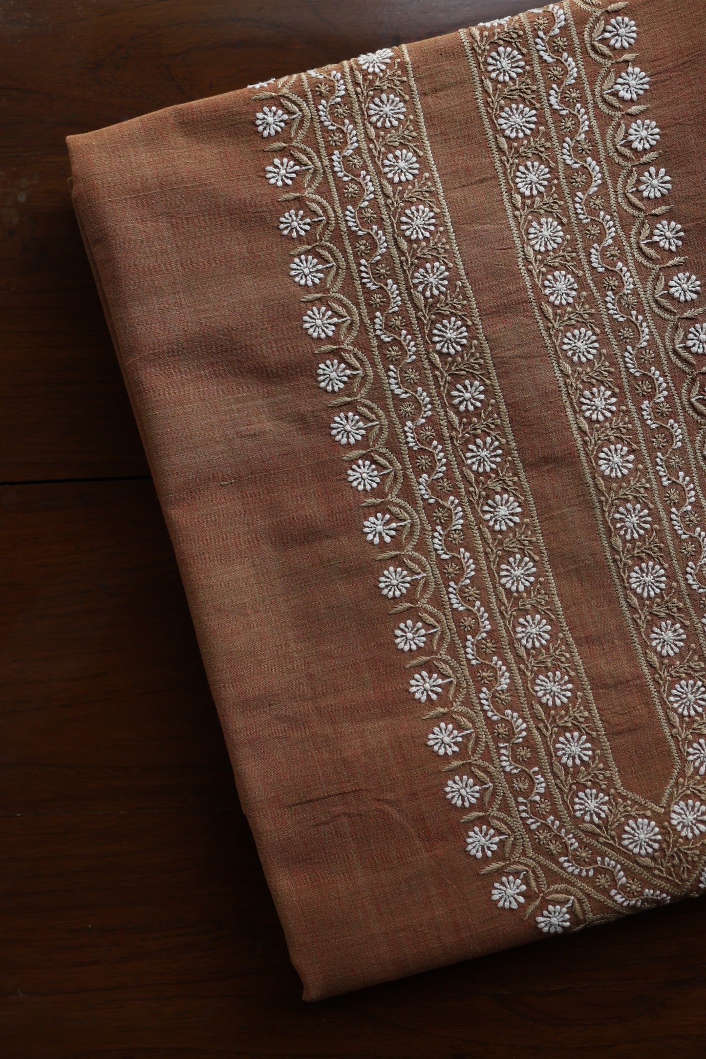 Rust Shade Malkha Handspun Khadi Kurtas Unisex Fabric