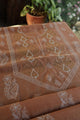 Rust Shade Daraz Chanderi Chikankari Kurta Fabric
