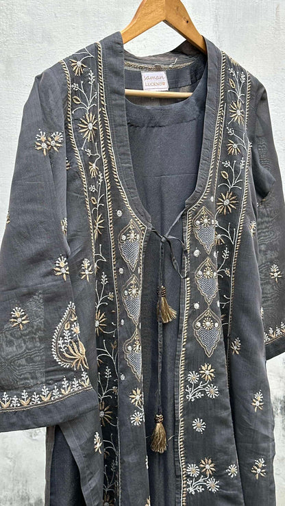 SICO Mal Chikankari Kurta With Mukaish Kamdani – Ready to Wear