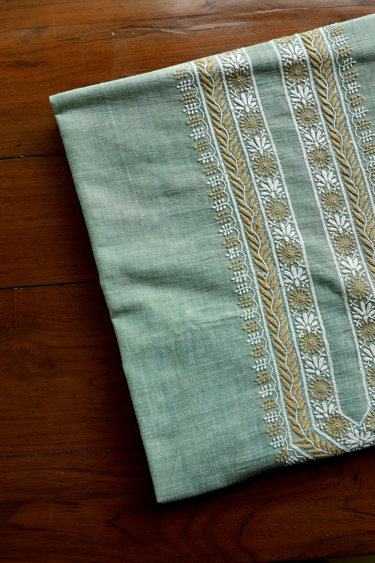 Sage Green Malkha Handspun Khadi Kurtas Unisex Fabric