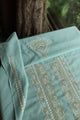 Sea Green Shade Unisex Chikankari Bengal Muslin Kurta