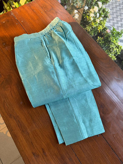 Teal Green Daraz Applique Chikankari Mukaish Kurta Dupatta Set