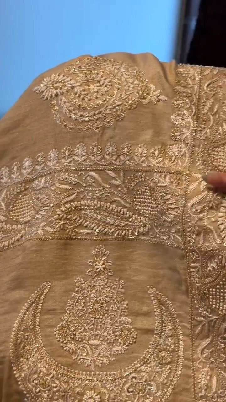 Tissue Silk Fine Chikankari Chand Boota Dupatta