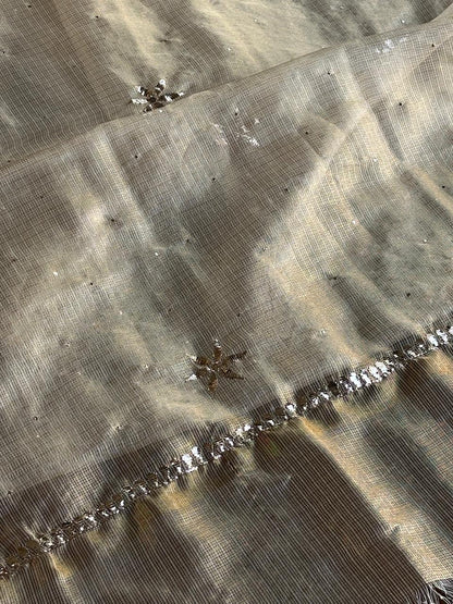 Tissue Silk Mukaish Kamdani Dupatta