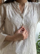 White Cotton Chikankari Kurta