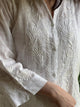 White Cotton Chikankari Shirt