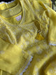 Yellow Mal Mukaish Kamdani Tux Chikankari Kurta Dupatta Set