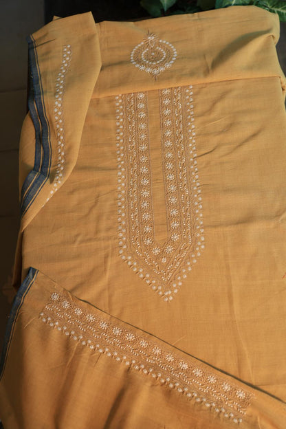 Yellow Malkha Handspun Khadi Kurtas Unisex Fabrics