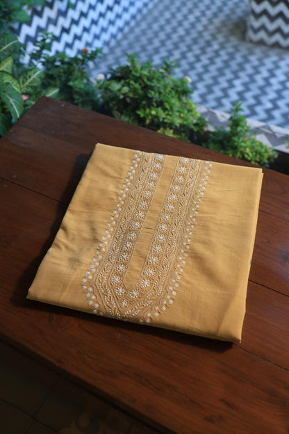 Yellow Malkha Handspun Khadi Kurtas Unisex Fabrics