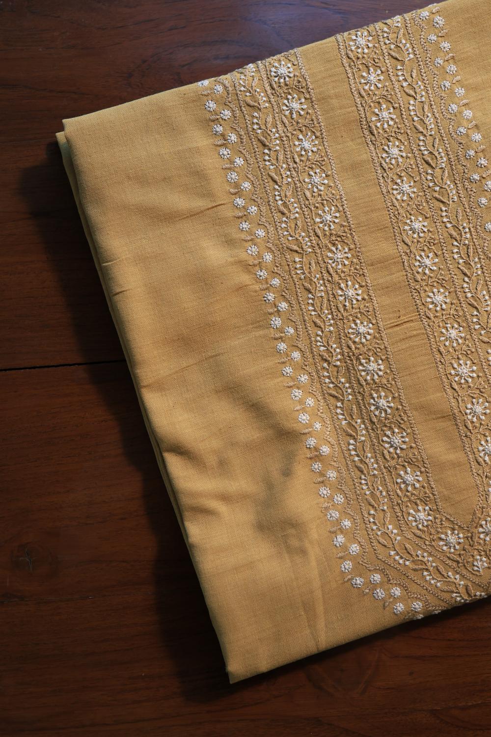 Yellow Malkha Handspun Khadi Kurtas Unisex Fabrics