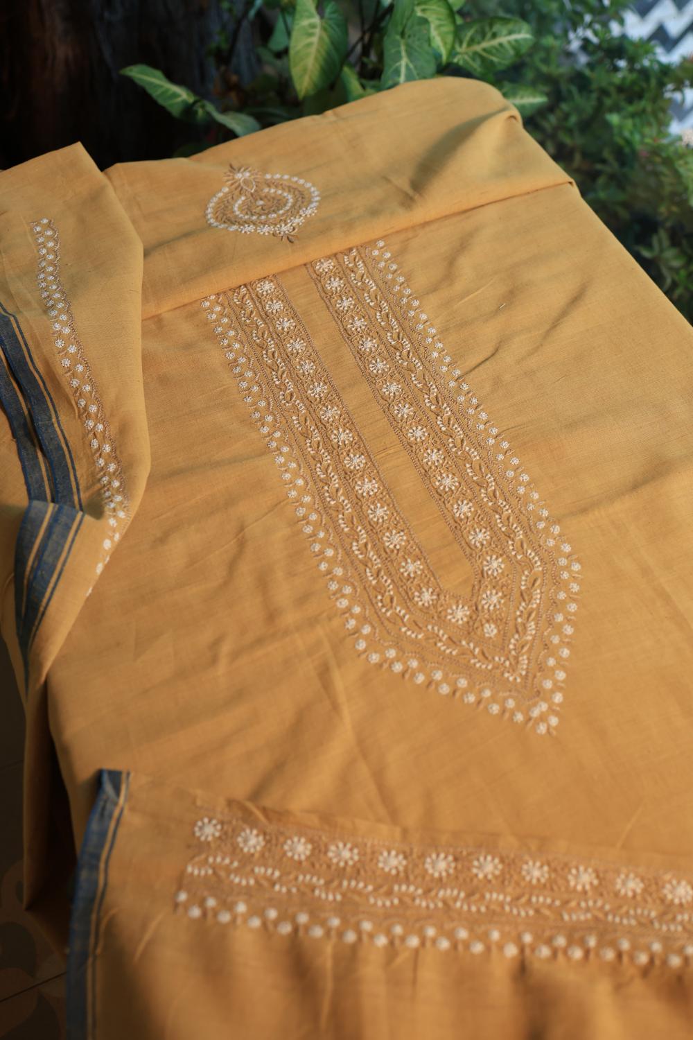 Yellow Malkha Handspun Khadi Kurtas Unisex Fabrics