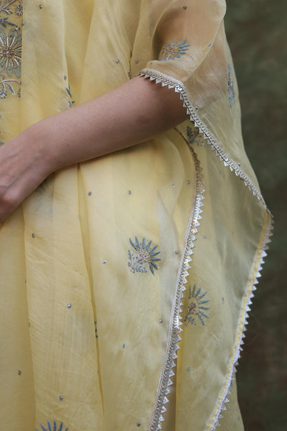 Yellow | Noor Organza Kaftans