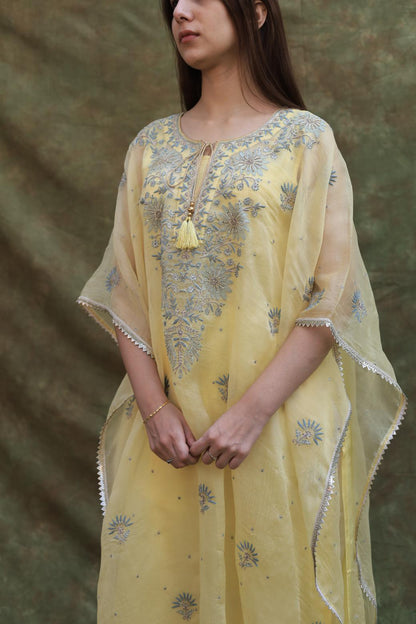 Yellow | Noor Organza Kaftans