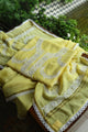 Yellow Shade Crescent Chandbala Chikankari Unstitched Fabric