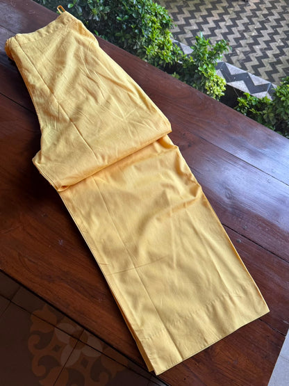 Yellow Shade Malmal Pearl White Chikankari Ready to Wear Kurta Set