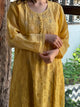 Yellow Shade Zari Chanderi Chikankari Ready to Wear Tunics