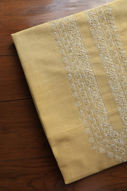 Yellow Malkha Handspun Khadi Kurtas Unisex Fabrics