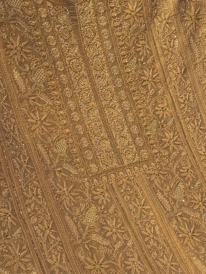 Beige Shade Rasm Maheshwari Highlights Fabric