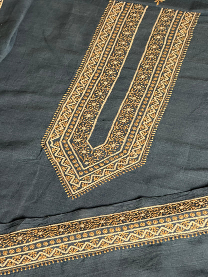 Ink Blue Malkha Handspun Khadi Kurtas Unisex Fabrics