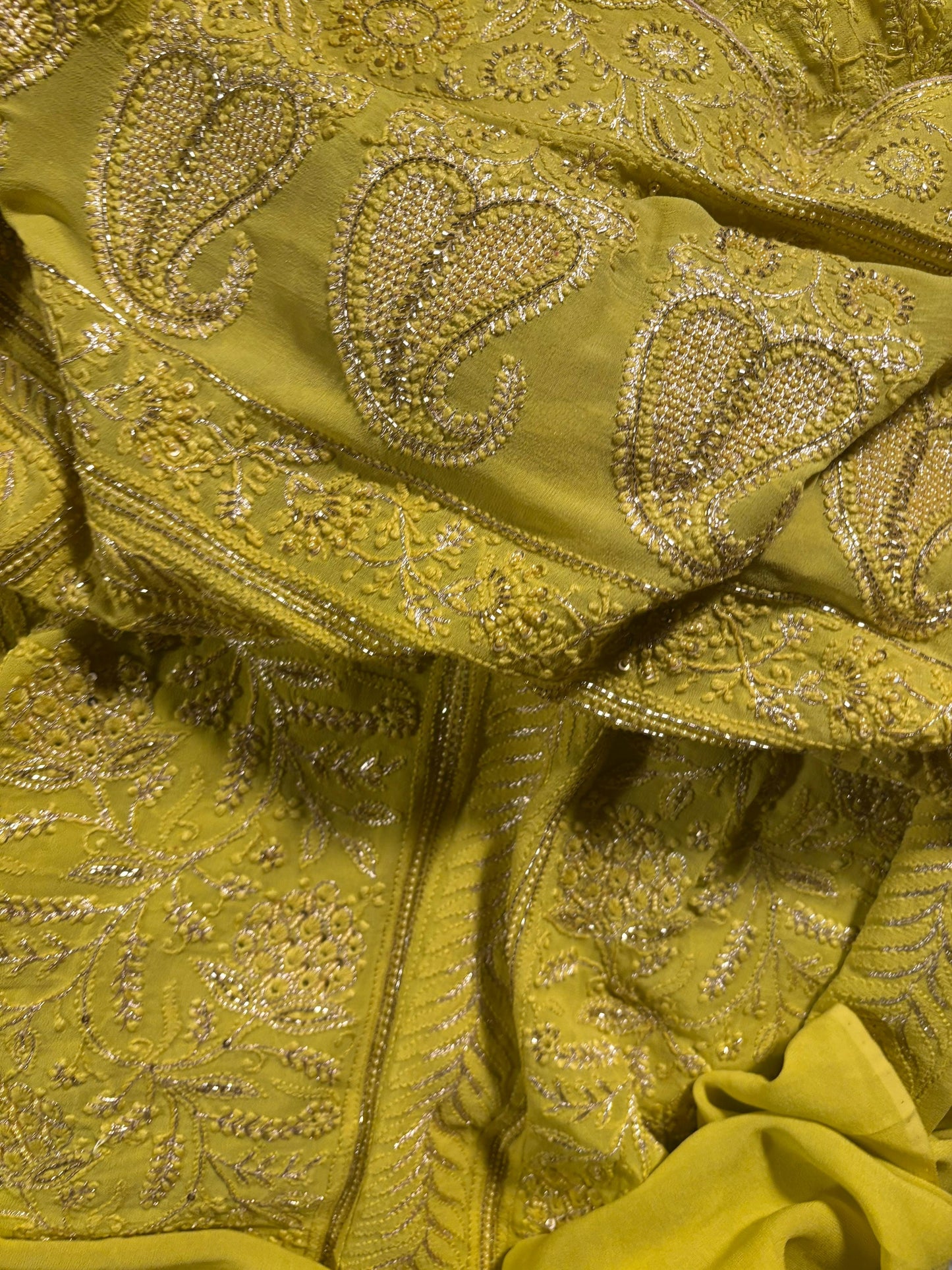Neon Superfine Pure Georgette Chikankari Kurta Set