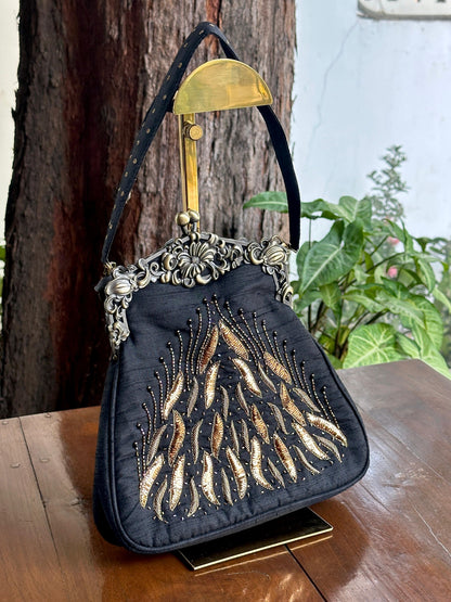 Black Shade | Vintage Ari Mukaish Sling Bags