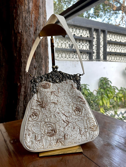 Off White Shade | Vintage Ari Mukaish Sling Bags