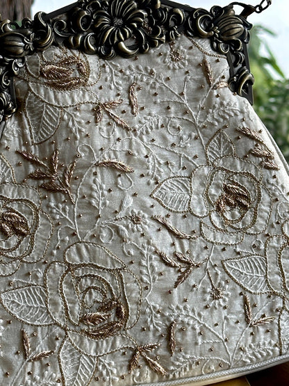 Off White Shade | Vintage Ari Mukaish Sling Bags