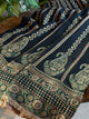 Roheen Black Moonga Silk Chikankari Anarkali With Dupatta