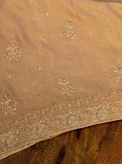 Beige Shade Rasm Maheshwari Highlights Fabric