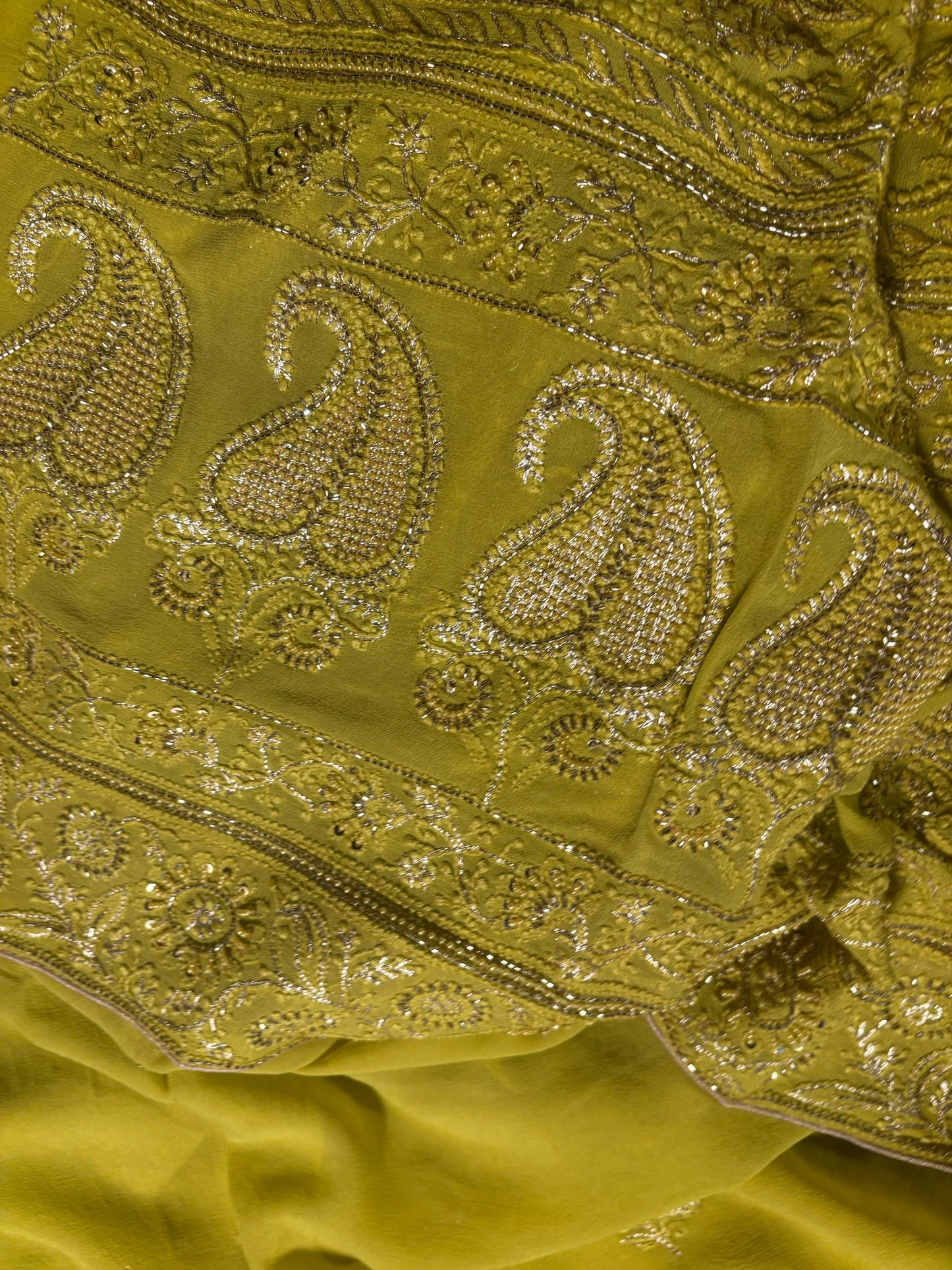 Neon Superfine Pure Georgette Chikankari Kurta Set