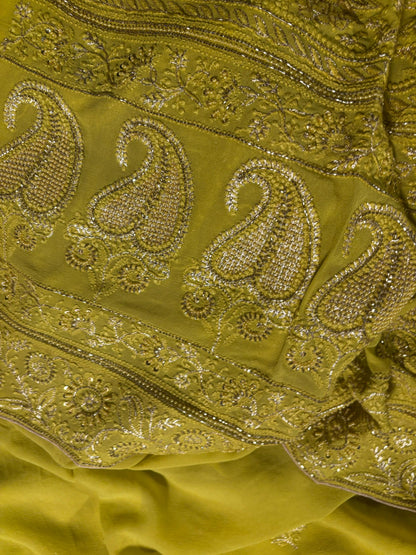 Neon Superfine Pure Georgette Chikankari Kurta Set