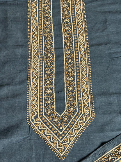 Ink Blue Malkha Handspun Khadi Kurtas Unisex Fabrics